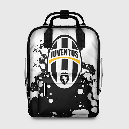 Женский рюкзак Juventus белые краски текстура / 3D-принт – фото 1