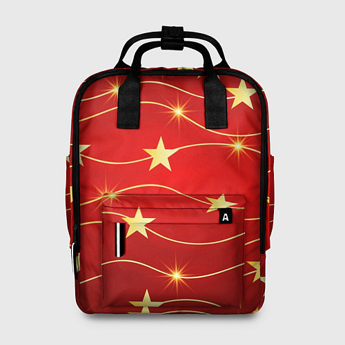 Женский рюкзак Звёздная гирлянда / 3D-принт – фото 1