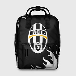 Женский рюкзак Juventus белый огонь текстура