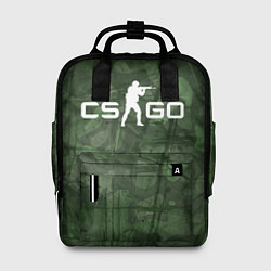 Женский рюкзак Эмблема CS GO на камуфляжном фоне