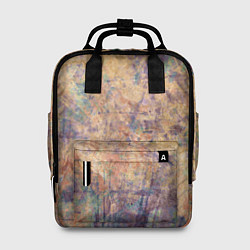 Женский рюкзак Абстракция - pink marble with blue flecks