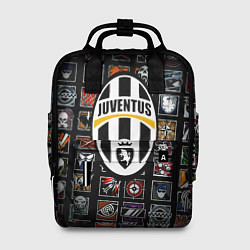Женский рюкзак Juventus ачивки паттерн