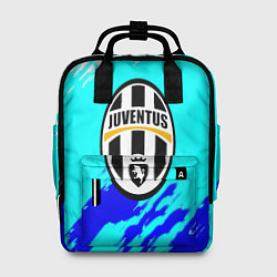 Рюкзак женский Ювентус краски штрихи текстура, цвет: 3D-принт