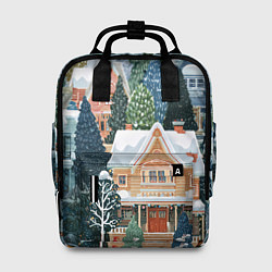 Женский рюкзак Новогодний елочный двор