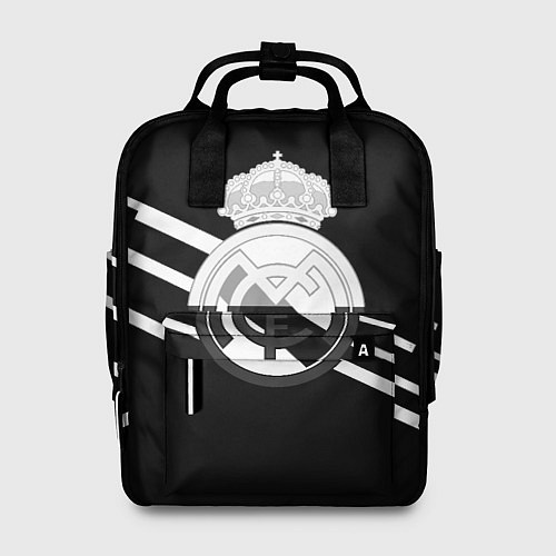 Женский рюкзак Реал Мадрид полосы текстура линии / 3D-принт – фото 1