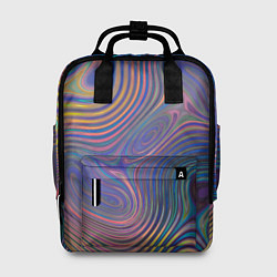 Рюкзак женский Абстрактная рябь, цвет: 3D-принт