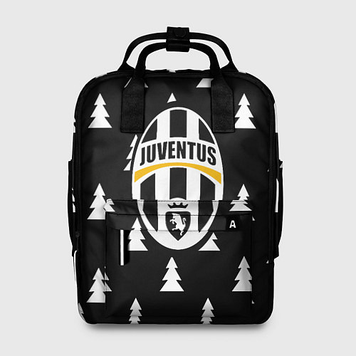 Женский рюкзак Ювентус ёлочки паттерн / 3D-принт – фото 1