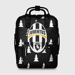 Рюкзак женский Ювентус ёлочки паттерн, цвет: 3D-принт