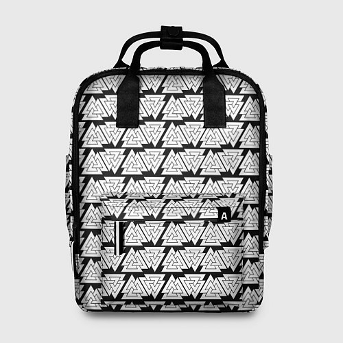 Женский рюкзак Символы валькнут как защитная кольчуга / 3D-принт – фото 1