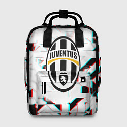 Женский рюкзак Ювентус геометрия глитч