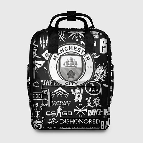 Женский рюкзак Манчестер сити логотипы игр / 3D-принт – фото 1
