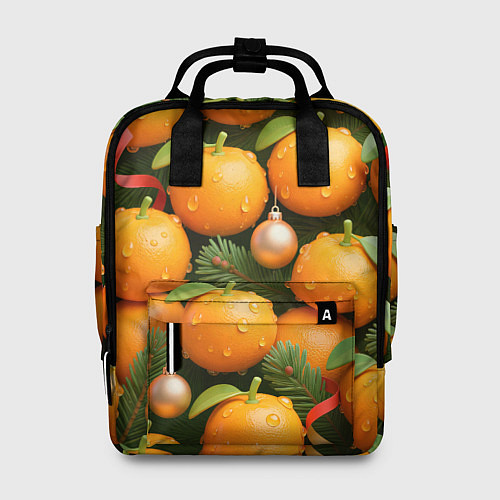 Женский рюкзак Мандариновое настроение / 3D-принт – фото 1