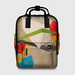 Рюкзак женский Геометрия, цвет: 3D-принт