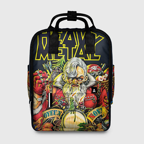 Женский рюкзак Heavy Metal Santa / 3D-принт – фото 1