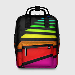 Рюкзак женский Радужная лестница, цвет: 3D-принт