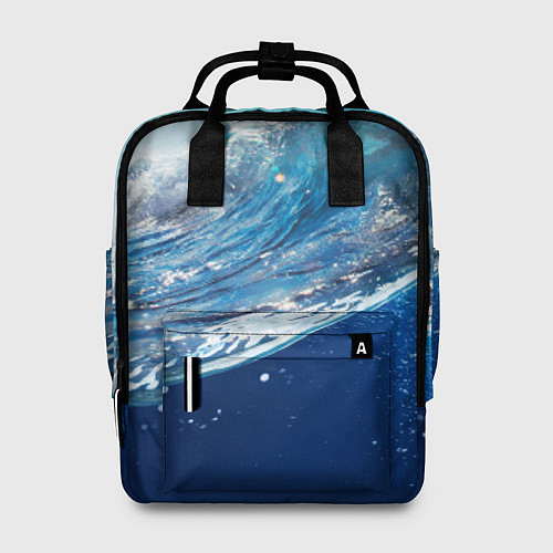 Женский рюкзак Стихия воды / 3D-принт – фото 1