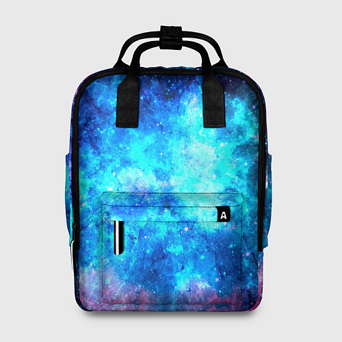 Женский рюкзак Голубая вселенная / 3D-принт – фото 1