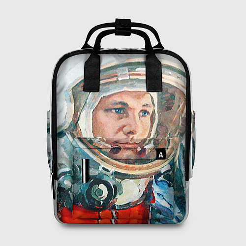 Женский рюкзак Гагарин в полете / 3D-принт – фото 1
