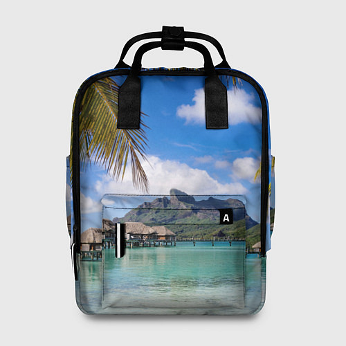 Женский рюкзак Бора-Бора / 3D-принт – фото 1