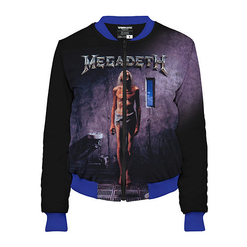 Женский бомбер Megadeth: Madness / 3D-Синий – фото 1
