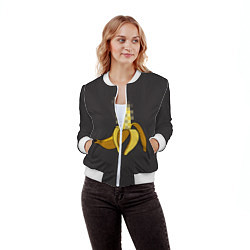 Бомбер женский XXX Banana, цвет: 3D-белый — фото 2