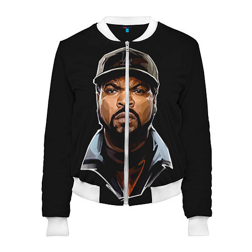 Женский бомбер Ice Cube / 3D-Белый – фото 1