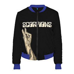 Бомбер женский Scorpions Rock, цвет: 3D-синий