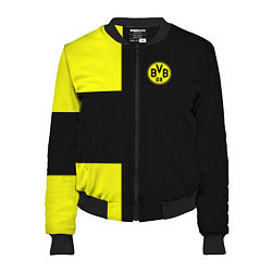 Бомбер женский BVB FC: Black style, цвет: 3D-черный