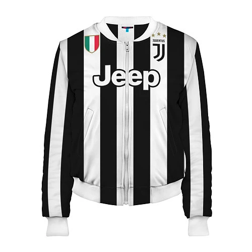 Женский бомбер Juventus FC: Higuain Home 17/18 / 3D-Белый – фото 1