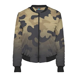Бомбер женский Camouflage Khaki, цвет: 3D-черный