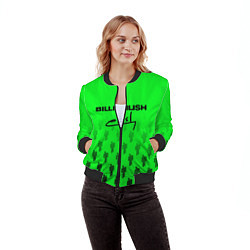 Бомбер женский Billie Eilish: Green Autograph, цвет: 3D-черный — фото 2