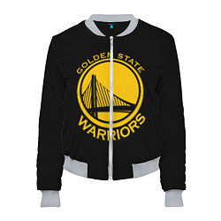 Бомбер женский GOLDEN STATE WARRIORS, цвет: 3D-меланж