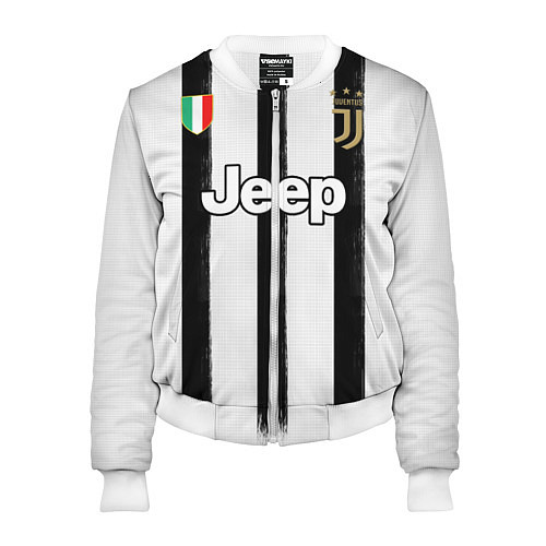 Женский бомбер Juventus home 20-21 / 3D-Белый – фото 1