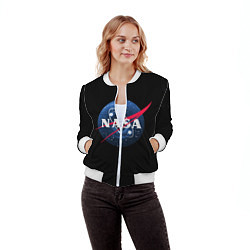 Бомбер женский NASA Black Hole, цвет: 3D-белый — фото 2