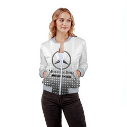 Бомбер женский Mercedes-Benz, цвет: 3D-меланж — фото 2