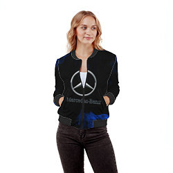 Бомбер женский Mercedes, цвет: 3D-черный — фото 2