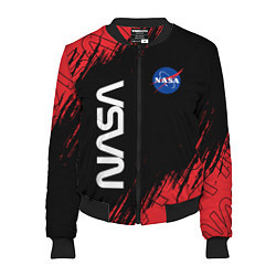 Бомбер женский NASA НАСА, цвет: 3D-черный