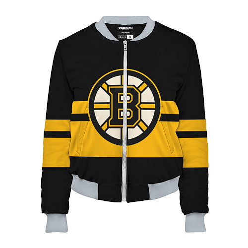 Женский бомбер BOSTON BRUINS NHL / 3D-Меланж – фото 1