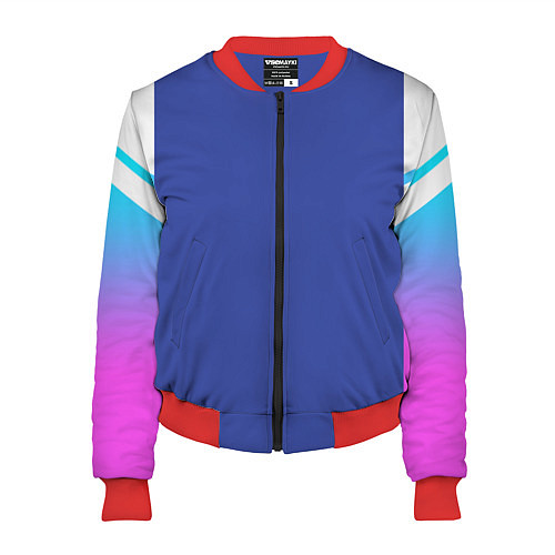 Женский бомбер NEON GRADIENT FITNESS UNIFORM / 3D-Красный – фото 1