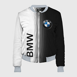 Бомбер женский Black and White BMW, цвет: 3D-меланж