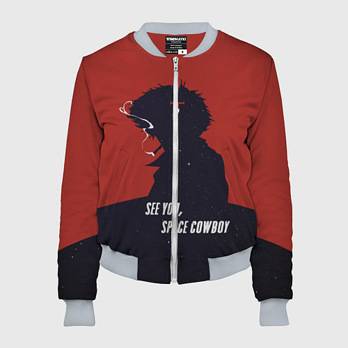 Женский бомбер Cowboy Bebop - Spike / 3D-Меланж – фото 1