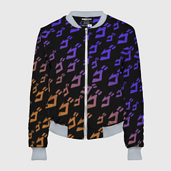 Бомбер женский JOJOS BIZARRE ADVENTURE PATTERN, цвет: 3D-меланж