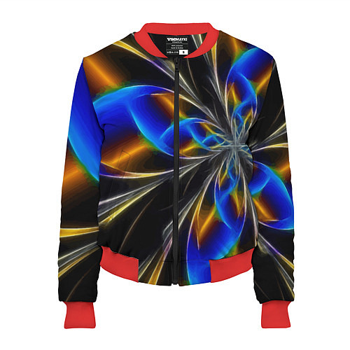 Женский бомбер Neon vanguard pattern Fashion 2023 / 3D-Красный – фото 1