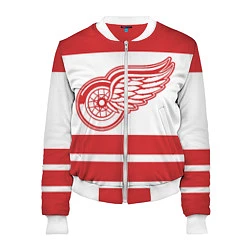 Бомбер женский Detroit Red Wings, цвет: 3D-белый