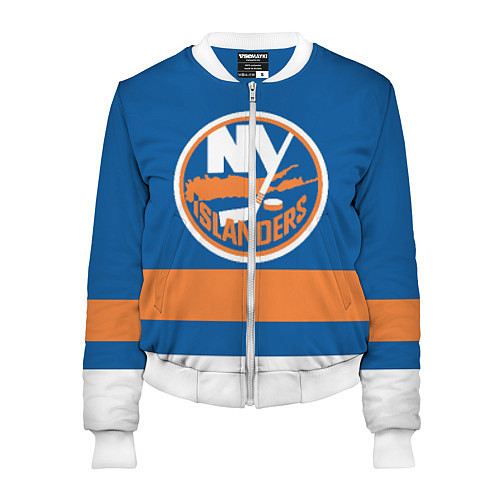 Женский бомбер New York Islanders / 3D-Белый – фото 1