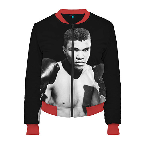 Женский бомбер Muhammad Ali / 3D-Красный – фото 1