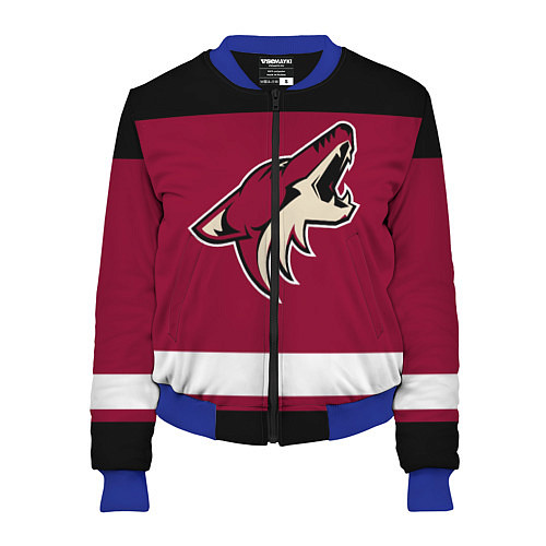 Женский бомбер Arizona Coyotes / 3D-Синий – фото 1