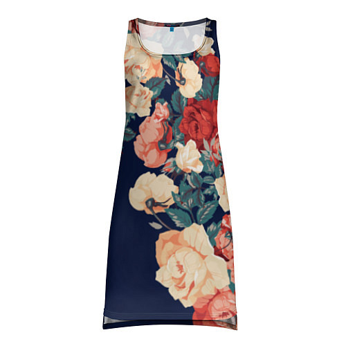 Женская туника Fashion flowers / 3D-принт – фото 1