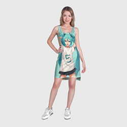 Туника женская Hatsune Miku, цвет: 3D-принт — фото 2