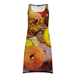 Туника женская Сладкие пончики, цвет: 3D-принт